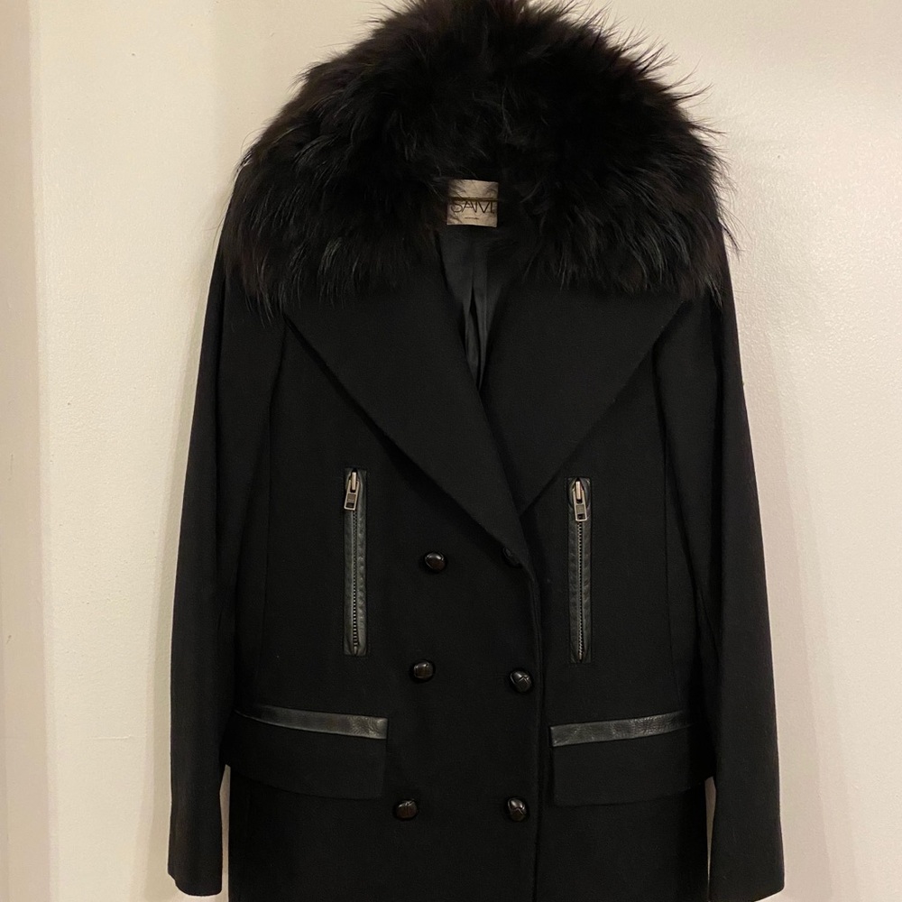 SAM. Military Inspired Pea Coat - Black